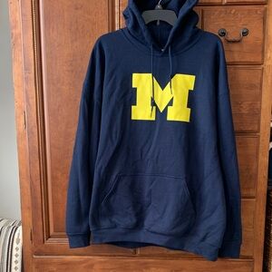Michigan Gildan Navy Hoodie